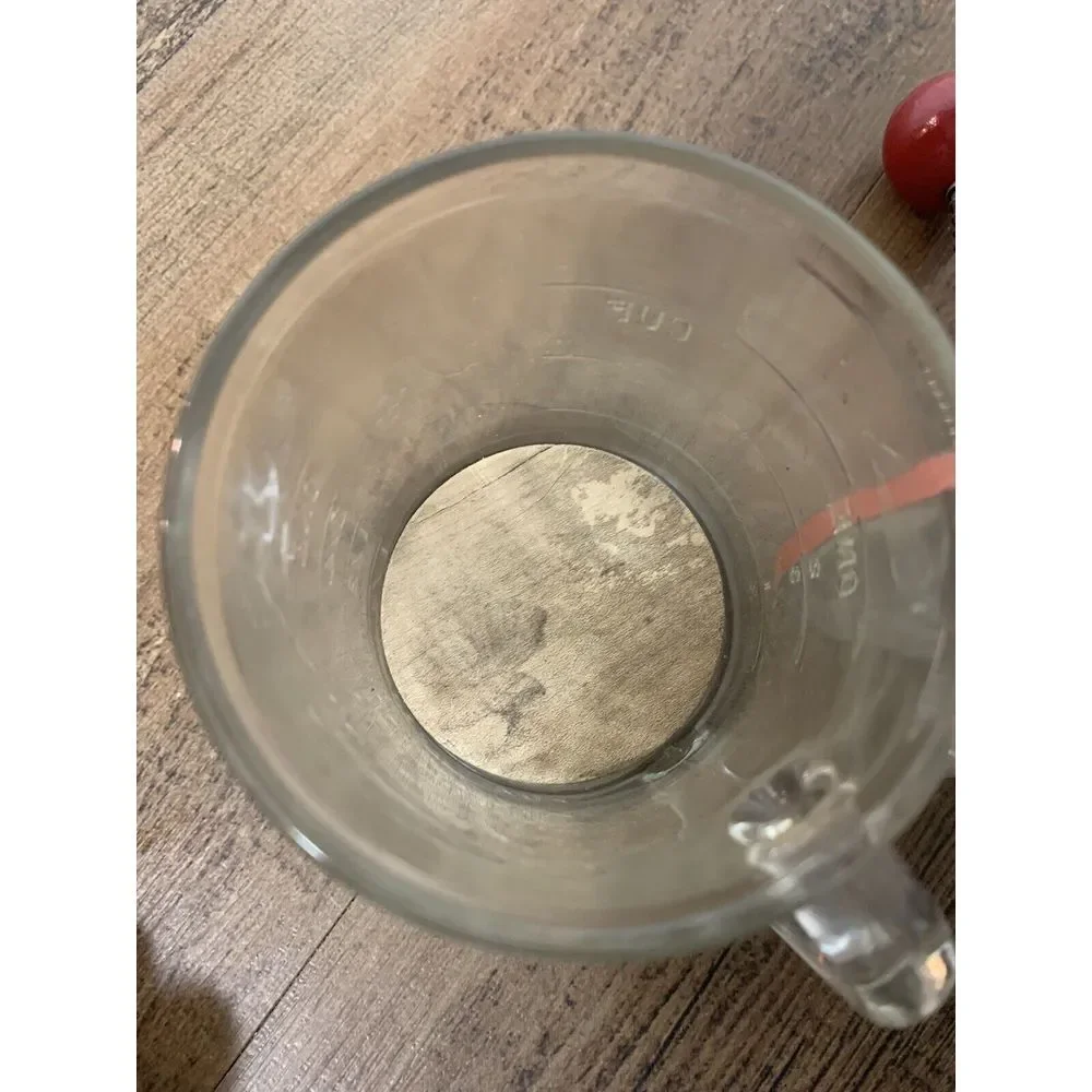 Vintage 1940s ANCHOR HOCKING ONE CUP‎ FOOD CHOPPER with wood insert